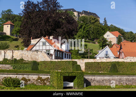 Giardino barocco Blankenburg nelle montagne Harz Foto Stock