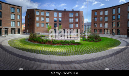 Verde interno cantiere in Leppävaara, Finlandia Foto Stock