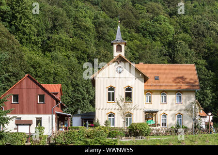 Treseburg nelle montagne Harz città di Thale Foto Stock