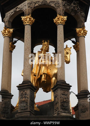 Impressionen aus Magdeburg-Magdeburger Reiter auf dem Alten Markt Foto Stock