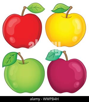 Varie le mele collezione 2 Illustrazione Vettoriale