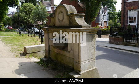 Chalybeate ben bene a piedi, Hampstead London Regno Unito Foto Stock