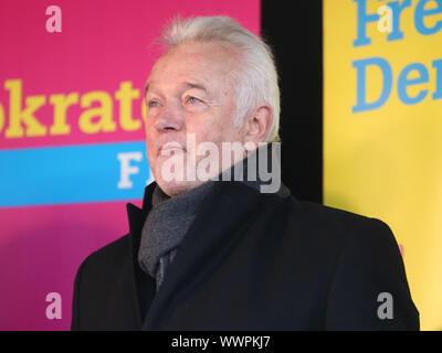 Wolfgang Kubicki (FDP Schleswig-Holstein) durante un FDP-action day per le elezioni statali in Magdeburg Foto Stock