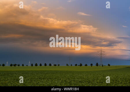 Tempesta di avvicinamento Foto Stock