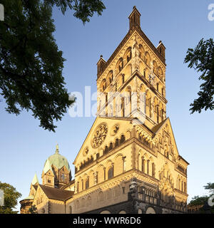Basilica di San Quirino, Neuss, Basso Reno, Renania settentrionale-Vestfalia, Germania, Europa Foto Stock