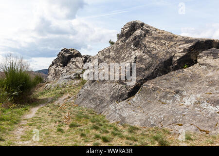 Camel Rock vicino Westerhausen nelle montagne Harz Foto Stock