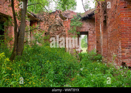 Le maestose rovine del maneggio e sede degli ussari Foto Stock