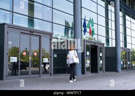 Milano, Italia. Xvi Sep, 2019. VIMERCATE donna muore in ospedale a Vimercate, lei pensa di una errata trasfusione di sangue. Credit: Indipendente Photo Agency Srl/Alamy Live News Foto Stock