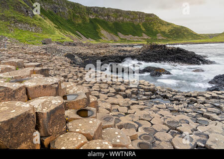 Impressione dei Giganti Causeway in Irlanda del Nord Foto Stock