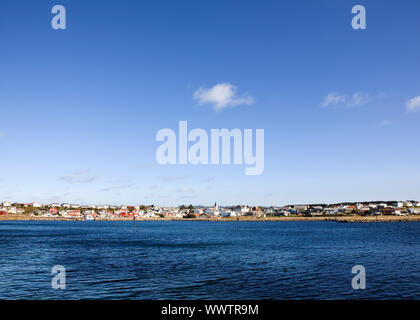 Norwegian Coastal Town Foto Stock