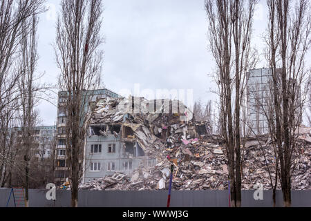 Casa di demolizione. Foto Stock