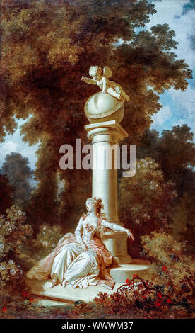 Jean-Honoré Fragonard, i progressi dell'amore: Reverie, pittura, 1771-1772 Foto Stock