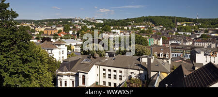 Paesaggio urbano del quartiere Elberfeld, Wuppertal, Bergisches Land, Renania settentrionale-Vestfalia, Germania, Europa Foto Stock
