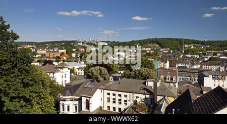 Paesaggio urbano del quartiere Elberfeld, Wuppertal, Bergisches Land, Renania settentrionale-Vestfalia, Germania, Europa Foto Stock
