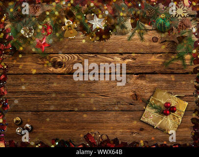 Congratulazioni per il Natale immagine di sfondo. Foto Stock