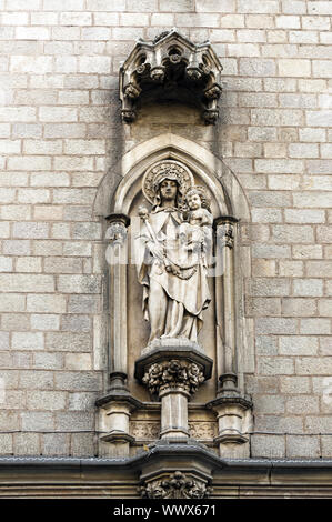 Arenaria Maria e Gesù la figura come decoro esterno Foto Stock