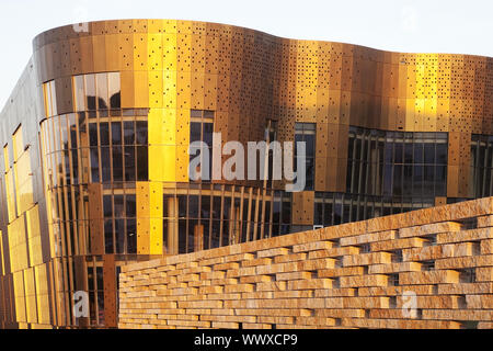 Edificio di nuova costruzione a Doeppersberg, Wuppertal, Bergisches Land, Renania settentrionale-Vestfalia, Germania, Europa Foto Stock