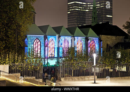 Illuminato Ministro di Essen, la festa delle luci, Essen, Nord Reno-Westfalia, Germania, Europa Foto Stock