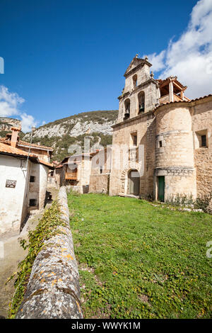 Tudanca de Ebro, regione Paramos, Burgos, Spagna Foto Stock