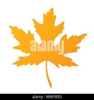 Foglia di acero Illustrazione Vettoriale