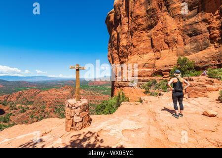 La sella della Cattedrale Rock, Sedona, in Arizona, Stati Uniti d'America, America del Nord Foto Stock