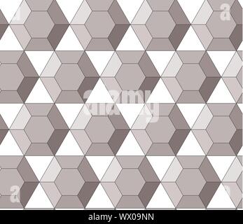 Geometrica semplice disegno vettoriale - diamanti esagonale Illustrazione Vettoriale