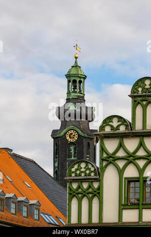 Il centro storico di Weimar in Turingia Foto Stock