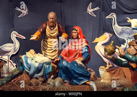 Periodo di Natale, presepi presepe Foto Stock