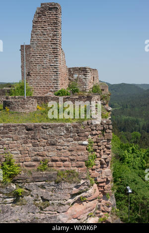 La rovina del castello Neudahn, Palatino Foto Stock