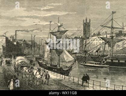 'Bristol, da Sant'Agostino's Quay', 1898. Da "Il nostro Paese, Volume I.". [Cassell and Company, Limited, Londra, Parigi &AMP; Melbourne, 1898] Foto Stock