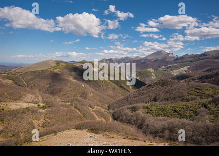 Paesaggio naturale nelle montagne di Palencia, Castilla y Leon, Spagna. Foto Stock