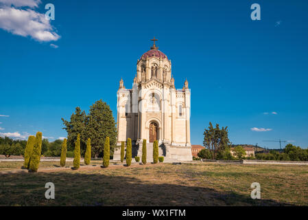 Paesaggio del Pantheon della contessa di La Vega Del Pozo nella città di Guadalajara, Spagna. Foto Stock