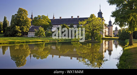 Corvey, Sito Patrimonio Mondiale dell'UNESCO, Hoexter, Weser Uplands, East Westfalia, Germania, Europa Foto Stock