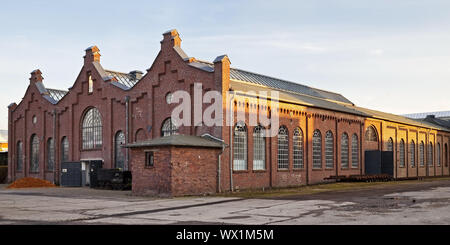 Il vecchio negozio di tornitura, Muelheim an der Ruhr, zona della Ruhr, Renania settentrionale-Vestfalia, Germania, Europa Foto Stock