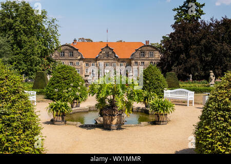 Il parco del castello di Blankenburg Harz Foto Stock