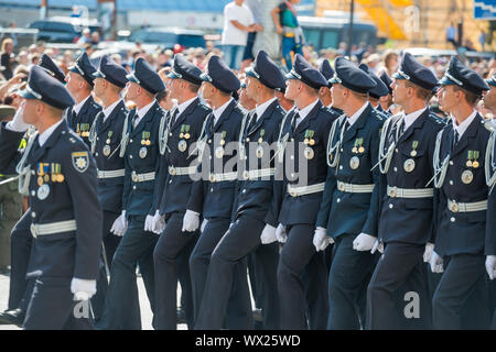 Parata militare a Kiev, Ucraina Foto Stock