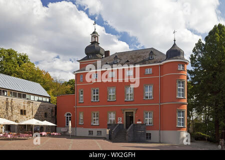 Manor House di Wissem Castello, Troisdorf, Bergisches Land, Renania settentrionale-Vestfalia, Germania, Europa Foto Stock
