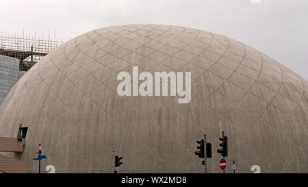 A forma di uovo edificio a cupola il Museo dello Spazio di Hong Kong Foto Stock