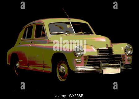 Retrò garage per auto Foto Stock