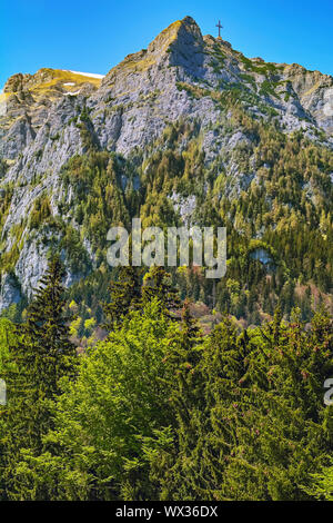 Caraiman picco nella montagna di Bucegi Foto Stock