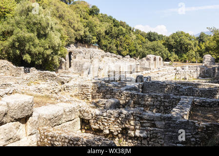 Santuario di Asclepio, Butrinto, Saranda, Albania, Europa Foto Stock