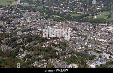 Vista aerea di Grimsby Town Center, nello Yorkshire, Regno Unito Foto Stock