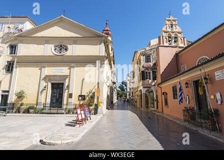 Vergine Madre, St. Johannes, chiesa, Corfu, Corfù, Grecia, Europa Foto Stock