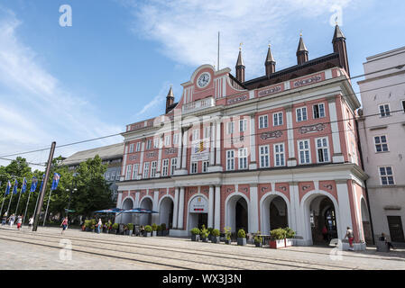 Municipio, Rostock, Meclemburgo-Pomerania Occidentale, Germania, Europa Foto Stock