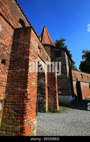 Memmingen è una città in Germania con molti luoghi di interesse storico Foto Stock