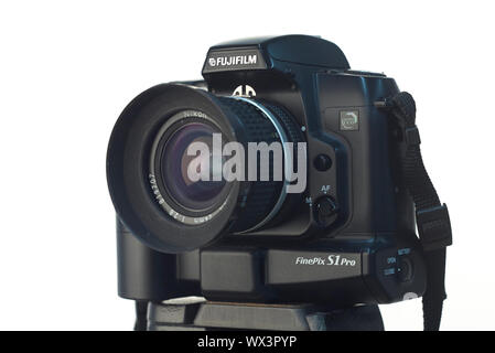 Studio fotografico di una Fuji Finepix S1 DSLR Foto Stock