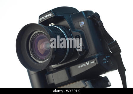 Studio fotografico di una Fuji Finepix S1 DSLR Foto Stock