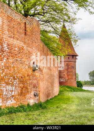 Castello dell'Ordine Teutonico in Malbork, Polonia Foto Stock