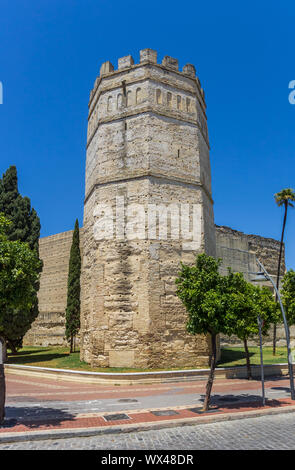 Torre dell'Alcazar in Jerez de la Frontera, Spagna Foto Stock