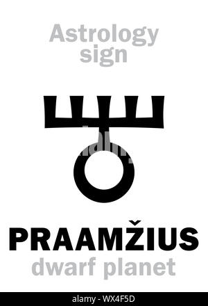 Astrologia: PRAAMZIUS (superdistant dwarf planet) Foto Stock